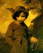 Sir Joshua Reynolds mercury as cut purse oil painting